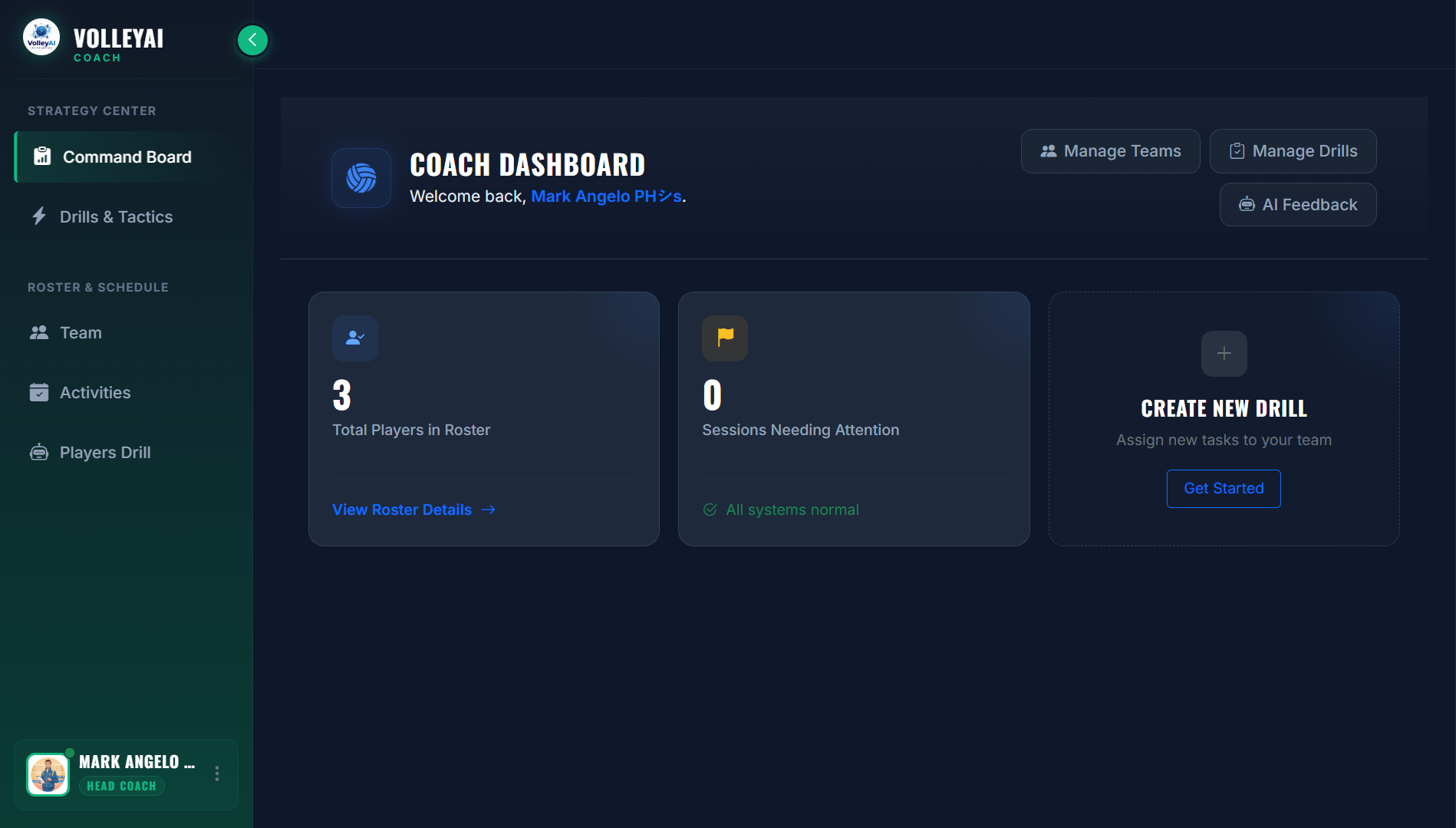 Coach Dashboard